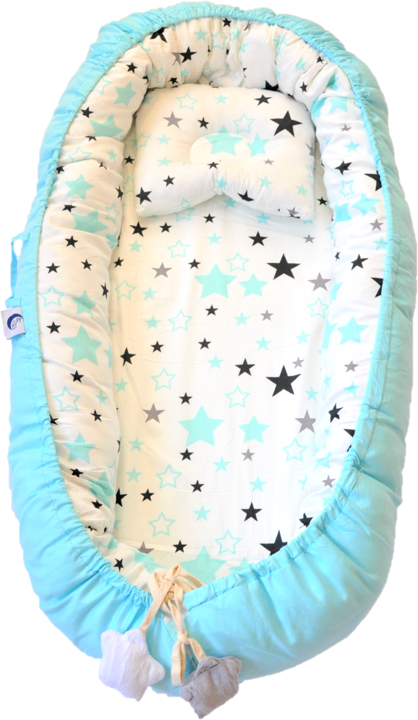 Baby Lounger, Nest, Breathable Blue Stars